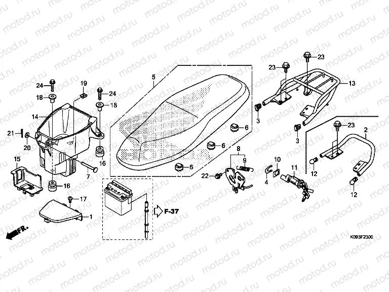 F-23 SEAT / LUGGAGE BOX