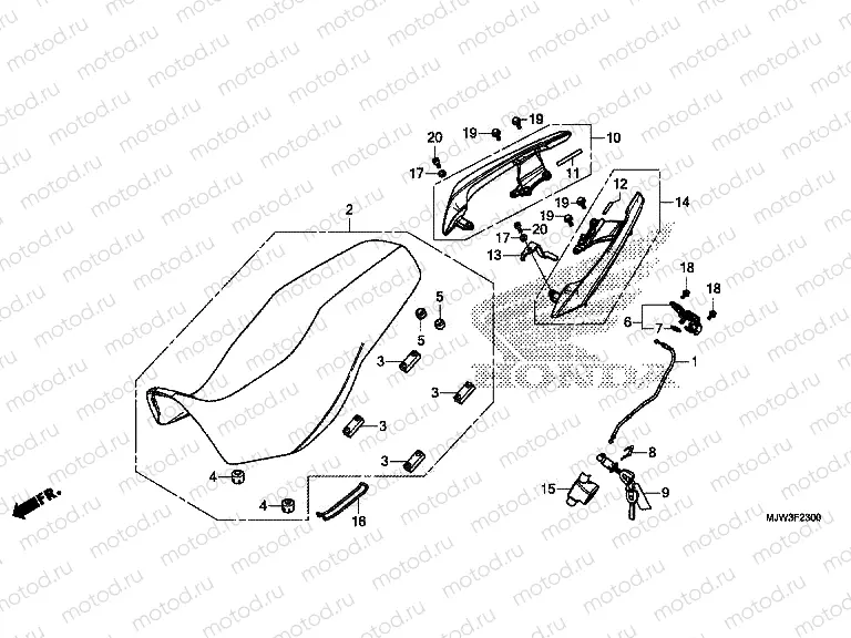 F-23 SEAT / REAR GRIP