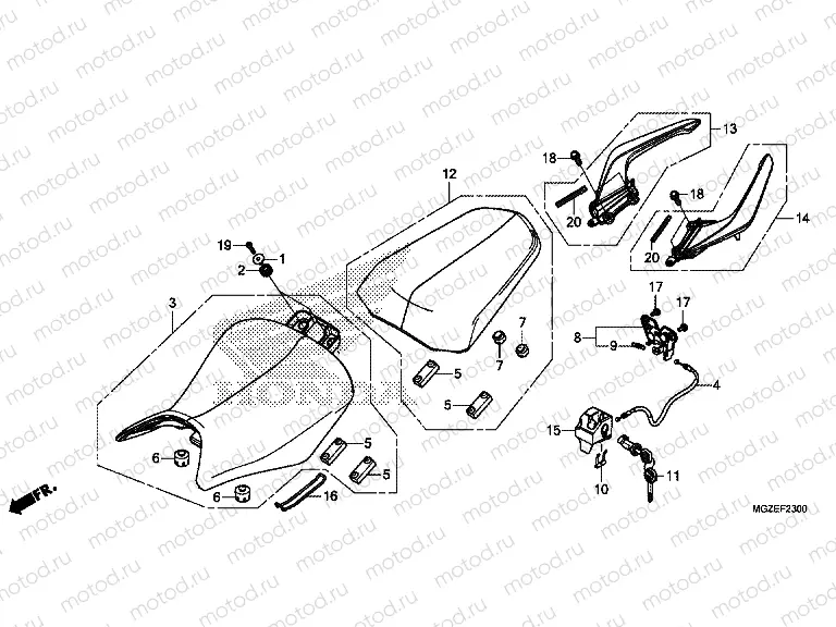 F-23 SEAT / REAR HANDLE