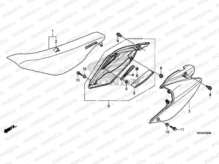 F-23 SEAT / SIDE COVER