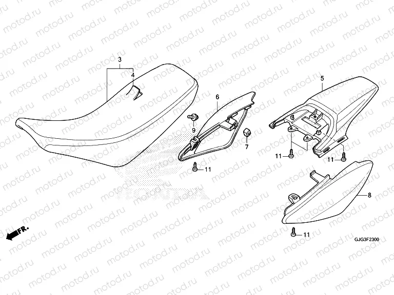 F-23 SEAT/REAR FENDER