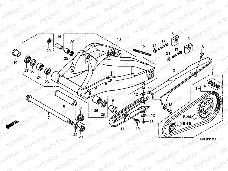 F-23 SWING ARM