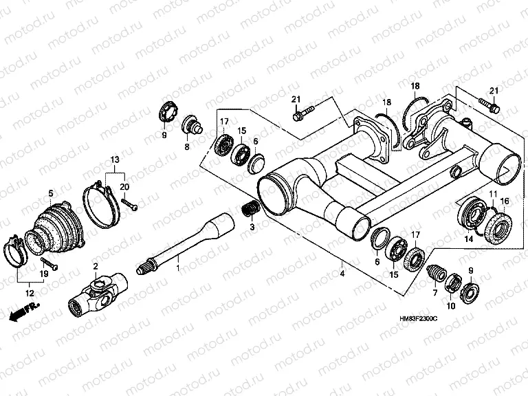 F-23 SWING ARM