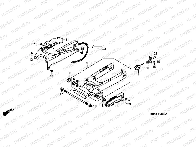 F-23 SWING ARM / CHAIN ​​CABINET