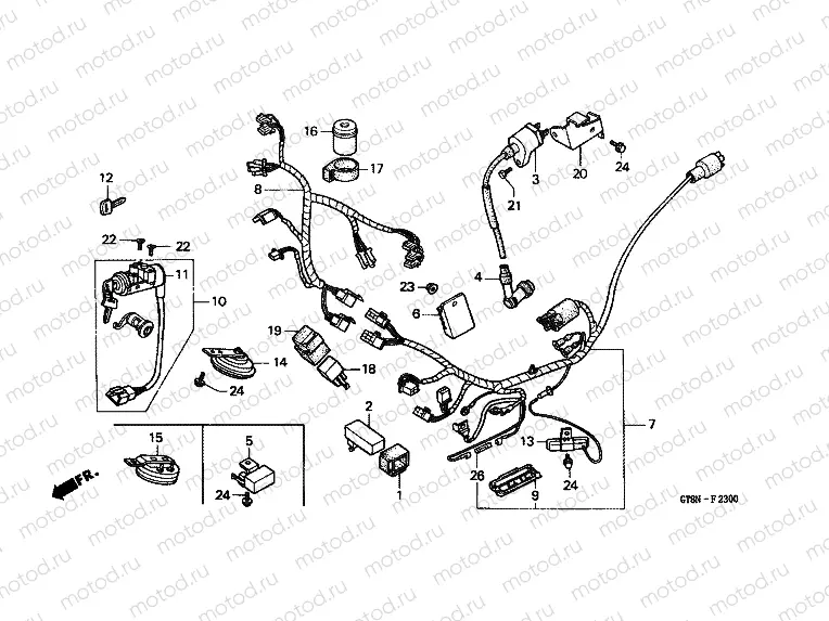 F-23 WIRING HARNESS / IGNITION COIL