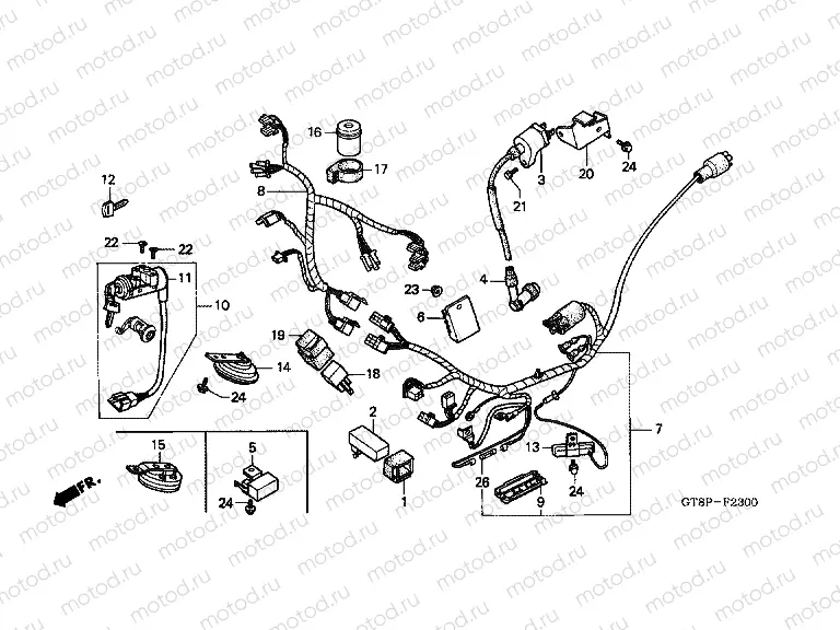 F-23 WIRING HARNESS / IGNITION COIL