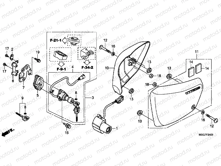 F-24-1 SIDE COVER (VT750S)