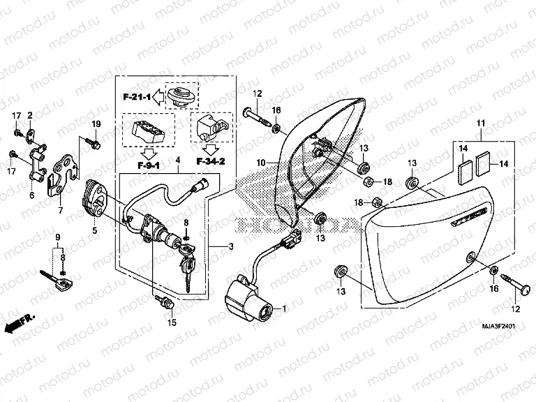 F-24-1 SIDE COVER (VT750S)