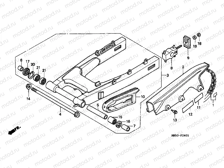 F-24-1 SWING ARM (CBR1000FK)