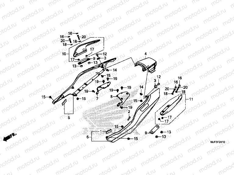 F-24-10 REAR ENGINE COVER