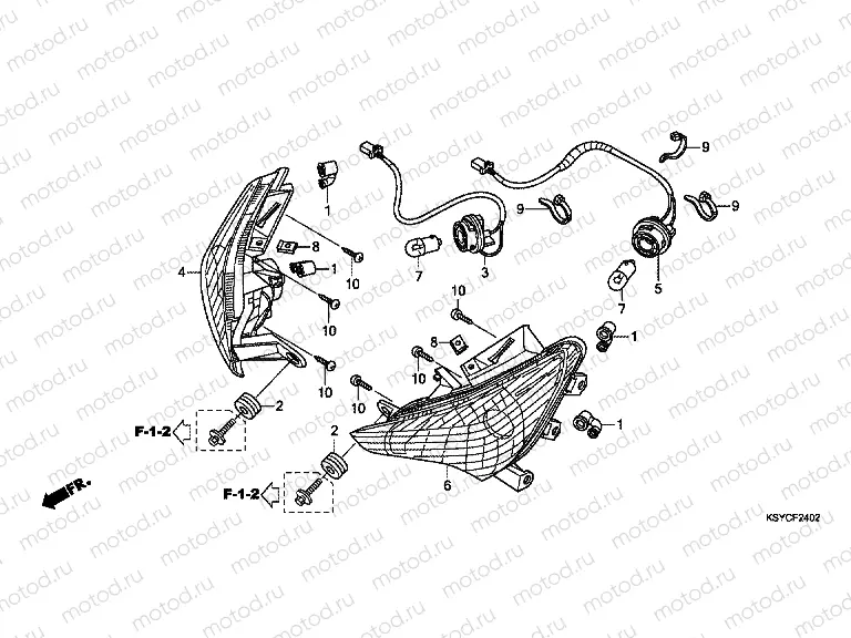 F-24-2 FRONT FLASHER (SC125A)