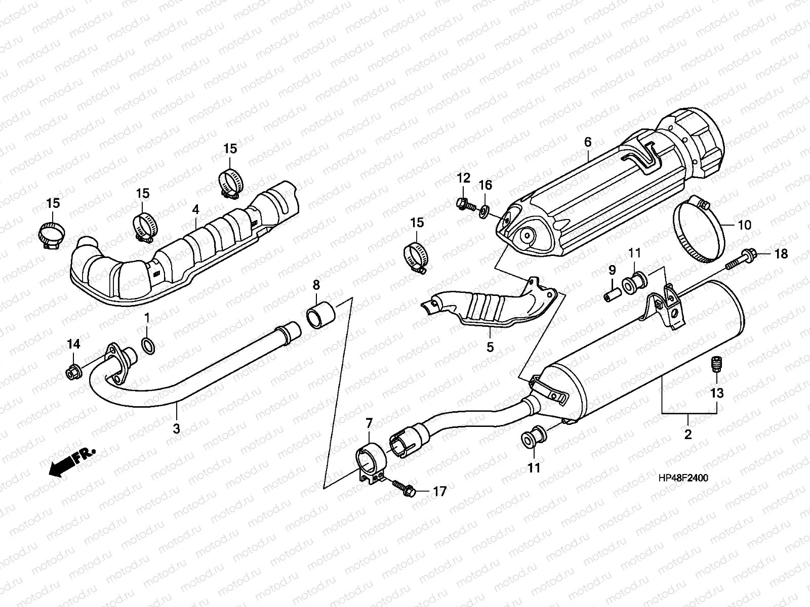 F-24 EXHAUST MUFFLER