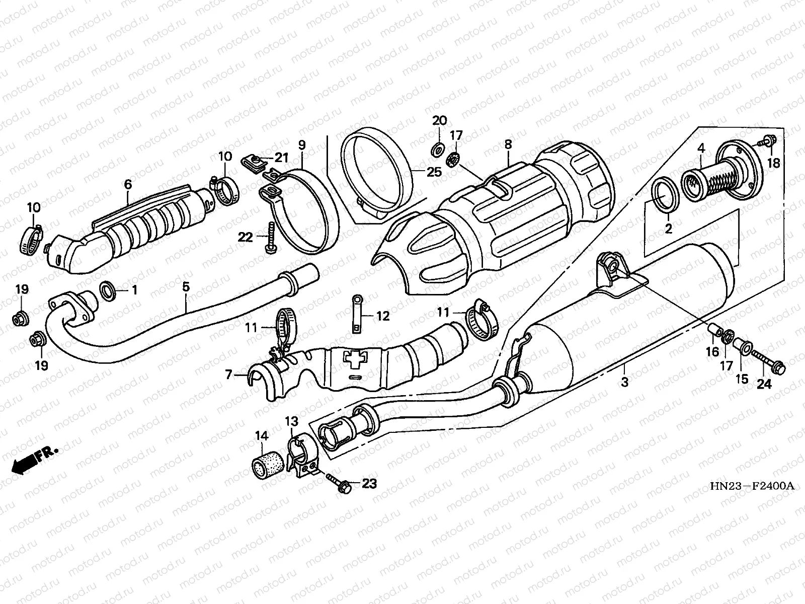 F-24 EXHAUST MUFFLER