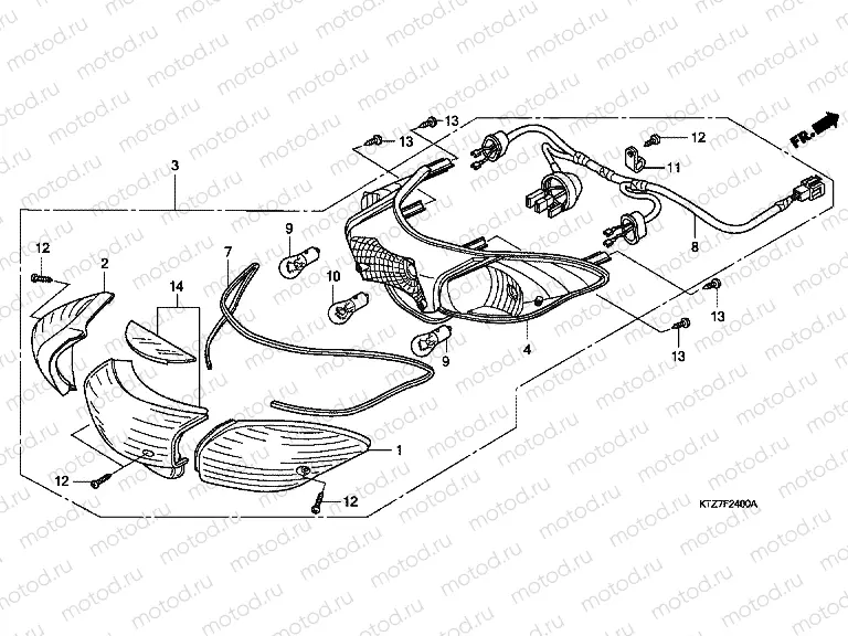 F-24 REAR COMBINATION LAMP