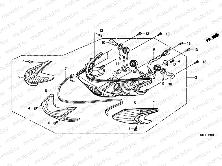 F-24 REAR COMBINATION LAMP
