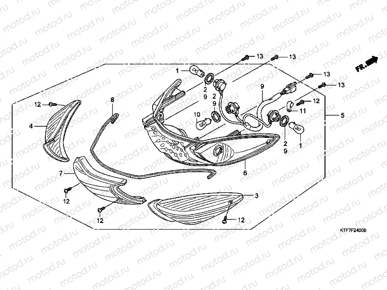 F-24 REAR COMBINATION LAMP
