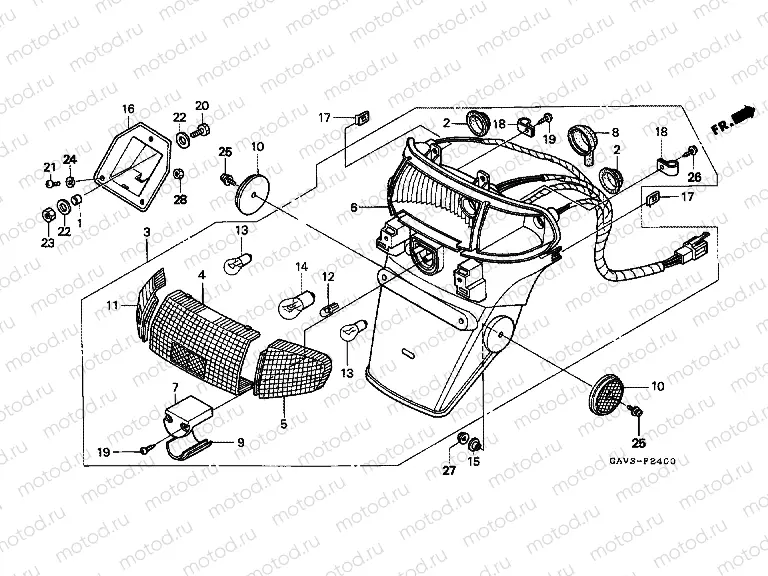 F-24 REAR COMBINATION LAMP