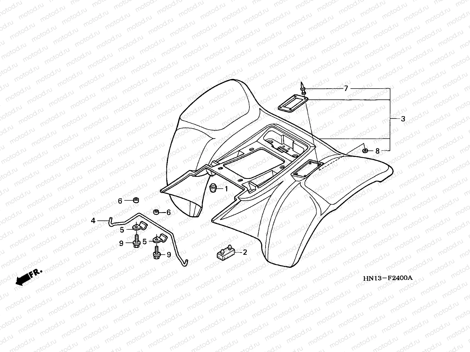 F-24 REAR FENDER