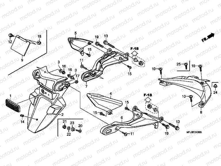 F-24 REAR FENDER