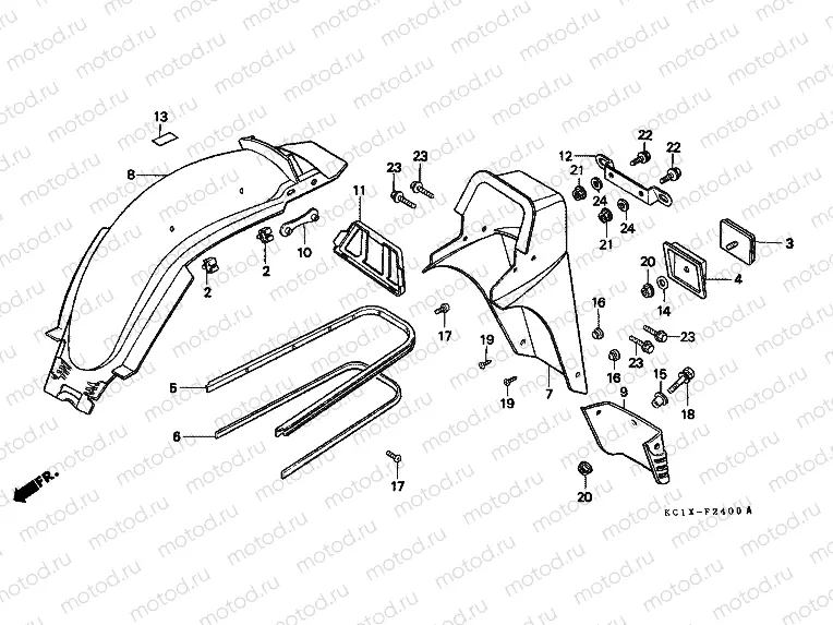 F-24 REAR FENDER