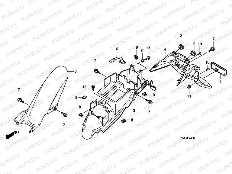 F-24 REAR FENDER