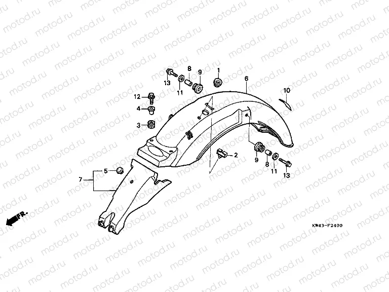 F-24 REAR FENDER
