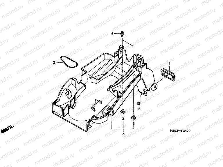 F-24 REAR FENDER (CB600F2 / F22)