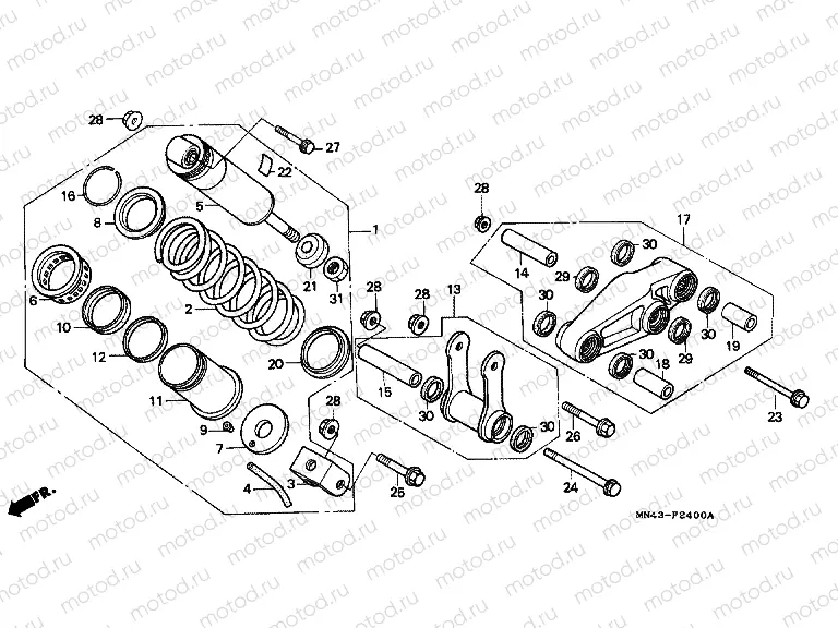 F-24 REAR SHOCK ABSORBER (1)