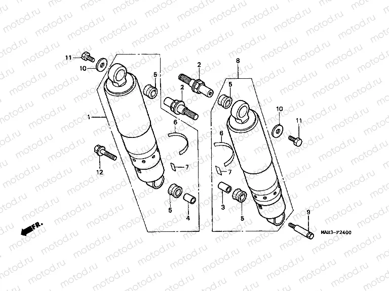 F-24 REAR SHOCK ABSORBER