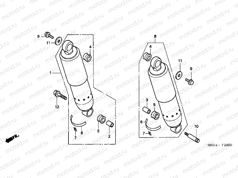 F-24 REAR SHOCK ABSORBER