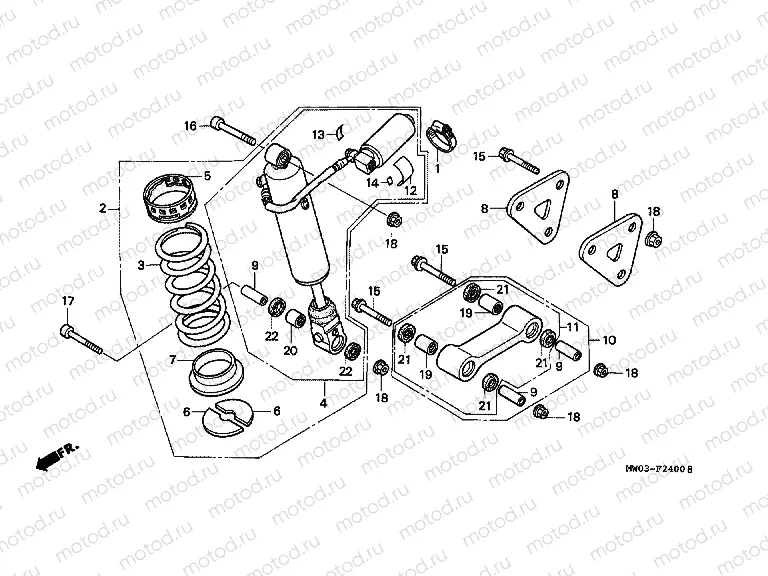 F-24 REAR SHOCK ABSORBER