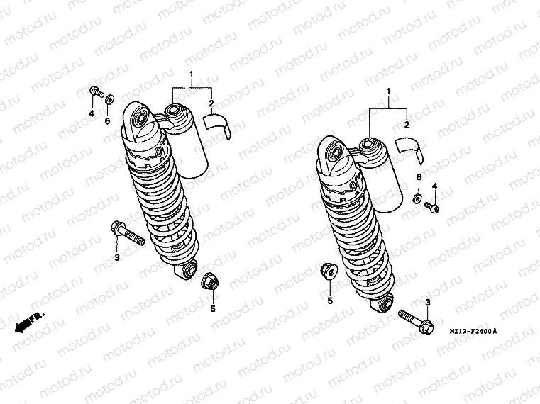 F-24 REAR SHOCK ABSORBER