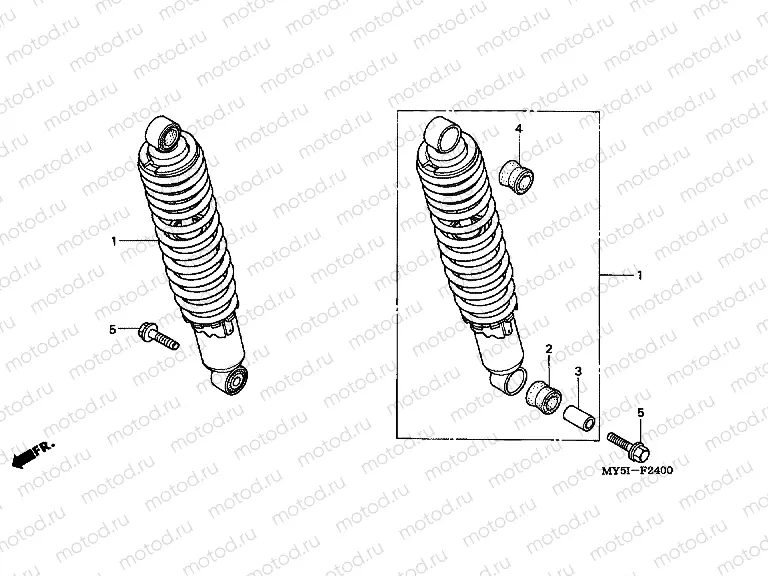 F-24 REAR SHOCK ABSORBER