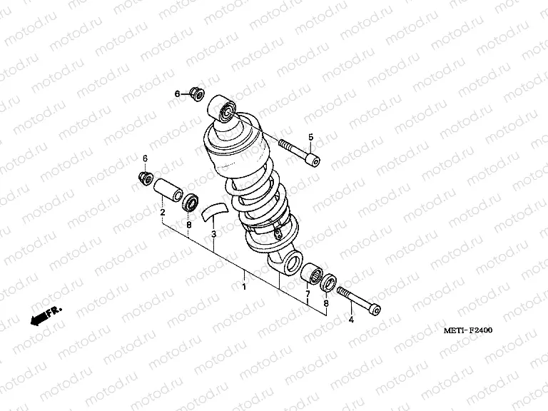 F-24 REAR SHOCK ABSORBER