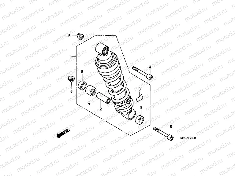F-24 REAR SHOCK ABSORBER