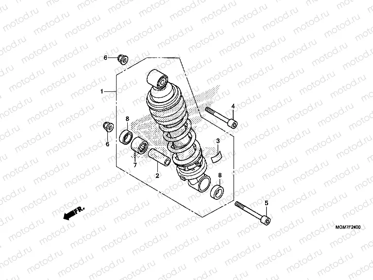 F-24 REAR SHOCK ABSORBER
