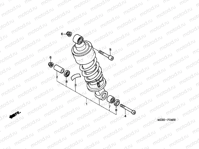 F-24 REAR SHOCK ABSORBER