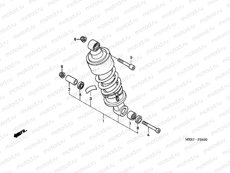F-24 REAR SHOCK ABSORBER