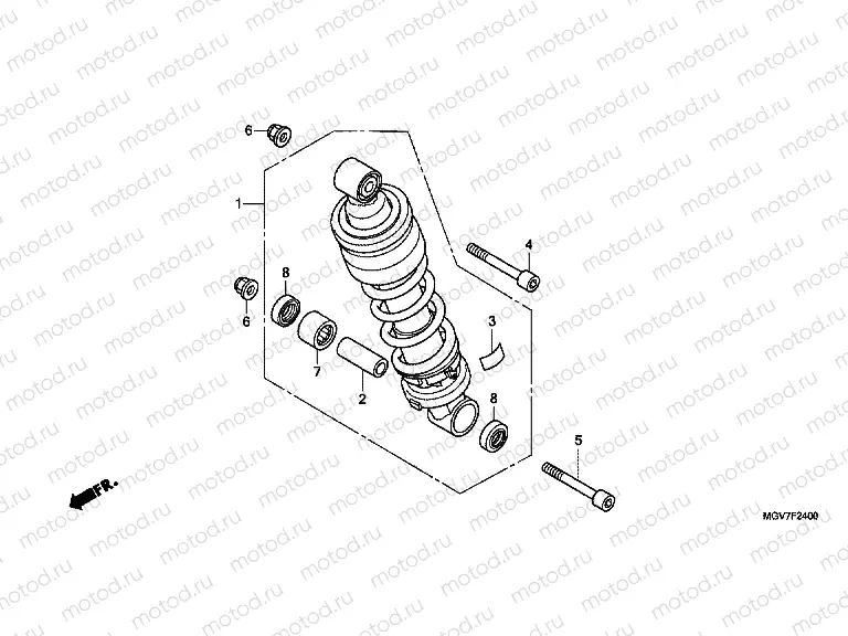 F-24 REAR SHOCK ABSORBER