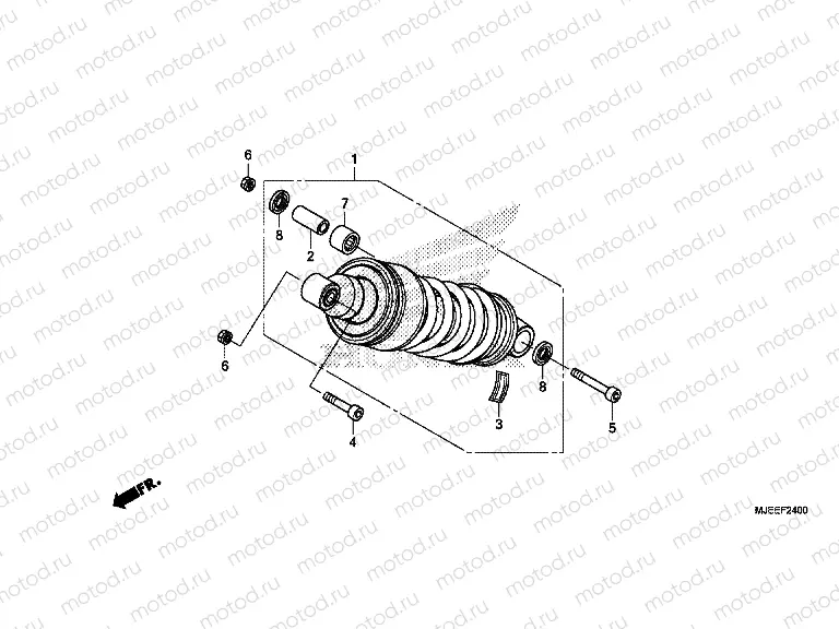 F-24 REAR SHOCK ABSORBER