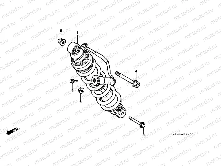 F-24 REAR SHOCK ABSORBER