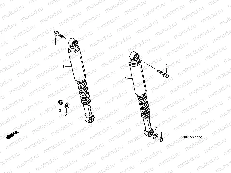 F-24 REAR SHOCK ABSORBER