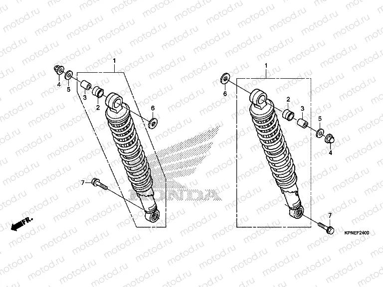 F-24 REAR SHOCK ABSORBER