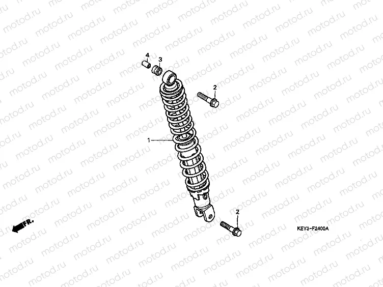 F-24 REAR SHOCK ABSORBER