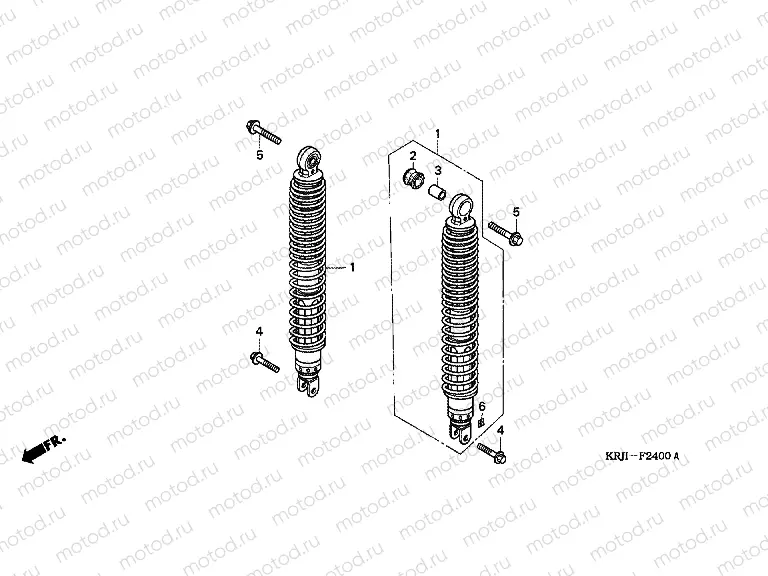 F-24 REAR SHOCK ABSORBER