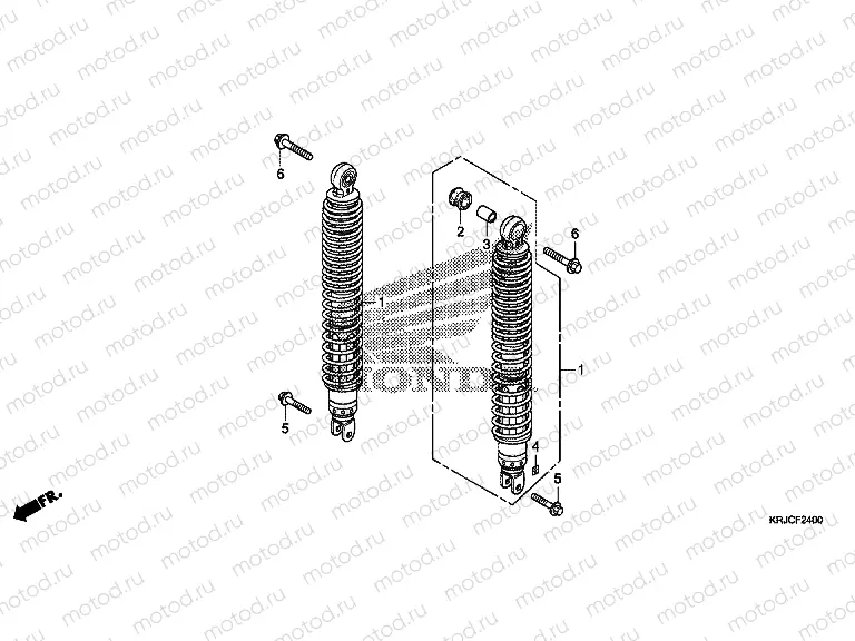 F-24 REAR SHOCK ABSORBER