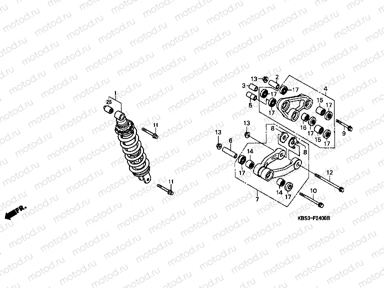 F-24 REAR SHOCK ABSORBER