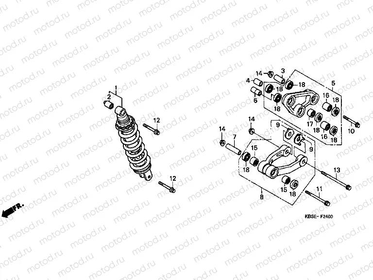 F-24 REAR SHOCK ABSORBER