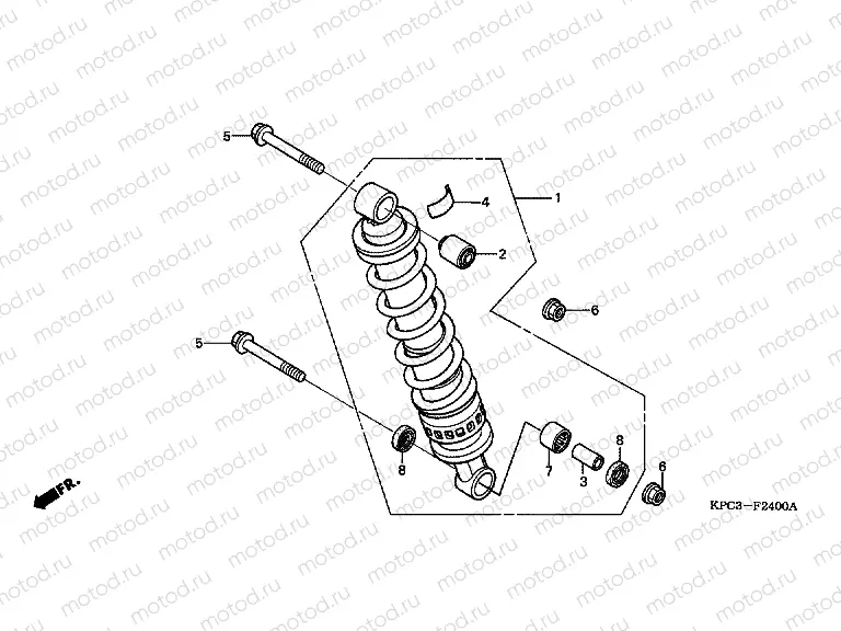 F-24 REAR SHOCK ABSORBER