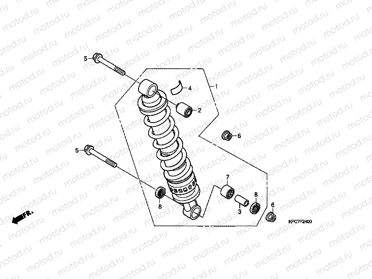 F-24 REAR SHOCK ABSORBER